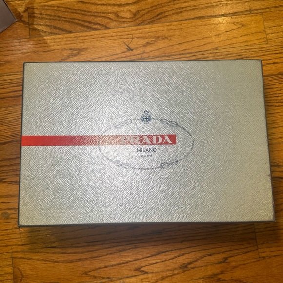 Prada Wedge Leather Heels in Nude Patent Leather - Picture 2 of 5